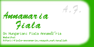 annamaria fiala business card